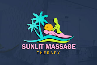 design massage therapy health wellness skin care yoga beauty spa logo