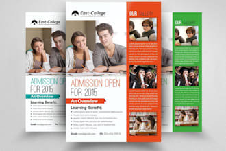 design flyer for educational, dental, medical, healthcare