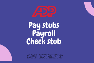 create adp pay stubs, and earning statements for contractors or employer