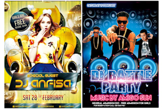 design dj, hip hop, concert, nightclub, music, club, band, halloween party flyer