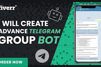 build a telegram group management bot with admin panel