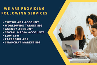 create tik tok agency ads account and tiktok agency account