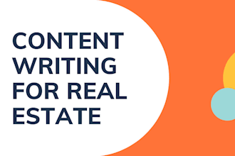 do real estate content writing, marketing, investing tips