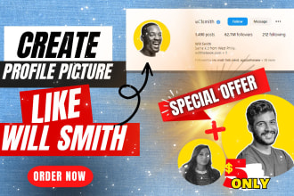 make your attractive profile picture like will smith
