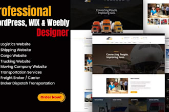 design trucking, freight broker, moving and logistics website