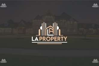do minimal luxury construction and real estate business logo design
