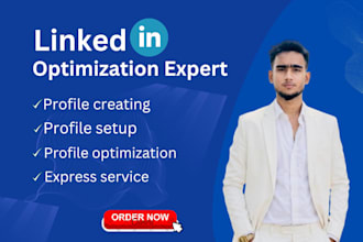 create a linkedin account and professional setup or optimization