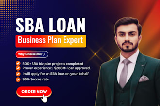 prepare an sba business plan for the loan approval