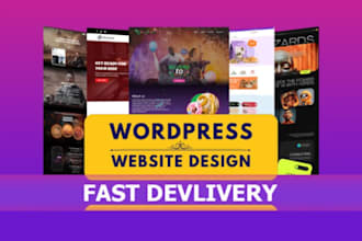 create a professional, clean, and modern wordpress website for your business