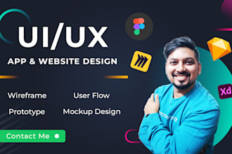 do creative website, mobile app UI UX design in xd, figma