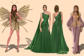 transform your ideas into a stunning fashion illustration