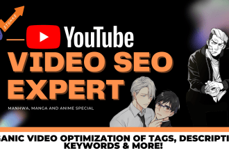 do youtube SEO for anime, manga, and manhwa recap channel
