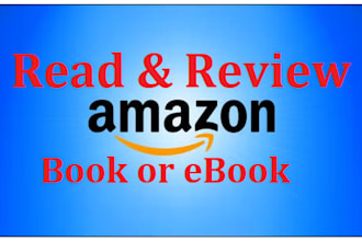 read and review your books, ebooks, kindle books on amazon