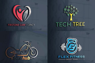 design 3d company website business logo creation with copyright