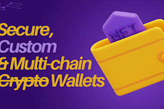 create web3 secure decentralized crypto wallet with all features