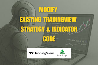 code and modify your strategy or indicator on tradingview pinescript