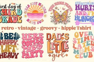 do retro groovy hippie 70s typography t shirt design, western designs