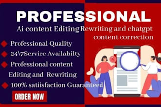 manually edit and rewrite ai or chatgpt generated content