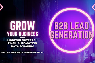 b2b lead generation, linkedin and email outreach