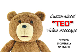 make ted the teddy bear your video spokesperson