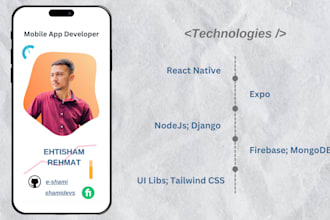 do mobile application development using react native