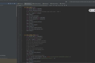 make automation test cases using python and  selenium