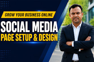 create and setup facebook page and social media accounts