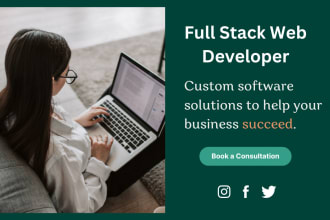 create PHP websites as full stack web developer