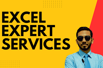 provide expert excel services and data analysis