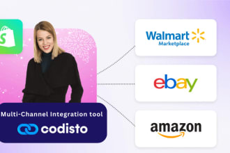 sync shopify listings to amazon, ebay, walmart with SEO optimization
