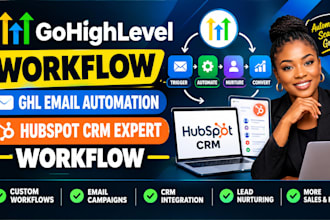 setup gohighlevel workflow ghl email automation hubspot crm expert workflow