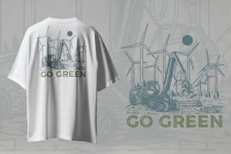 make hand drawn illustration for your design t shirt