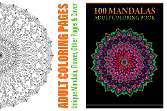 create trendy adult coloring pages and unique mandala design