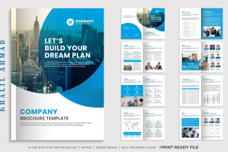 design canva annual report, company profile, business brochure,booklet, proposal