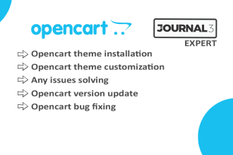 be your expert in resolving bugs or building new site with opencart