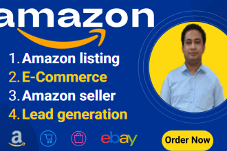 provide amazon product research, listing, and seller,  lead generation