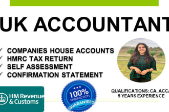 prepare UK company accounts and corporation tax return submission to hmrc