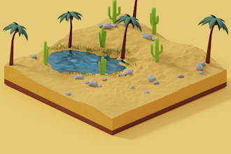design amazing low poly scenes in blender