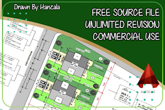 draw site plan, plot plan, master, landscape and urban plan