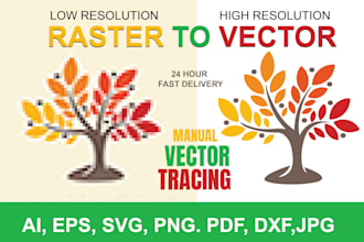manually vector trace or redraw your logo to high res
