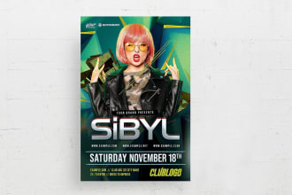 do professional motion flyer, party, sports, or event flyer