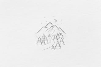 Hot Review!  draw a minimalistic, one line tattoo design, logo or illustration