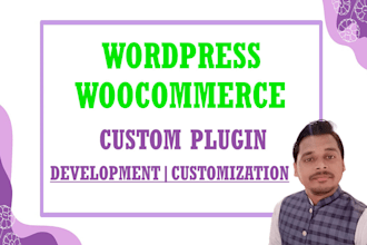do custom wordpress or woocommerce plugin development
