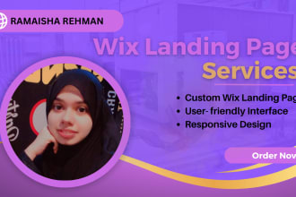 design high converting and responsive wix portfolio website