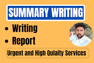 do essay writing, research and summary writing