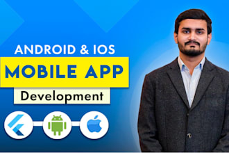 build mobile app using flutter for both IOS and android