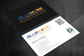 make modern business card design for your business