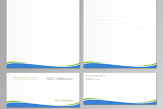 do awesome accountant letterhead design for your company