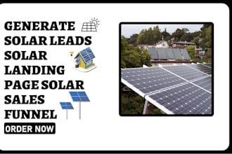 generate solar leads solar landing page solar sales funnel