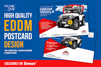 design postcard, direct mail eddm postcard, real estate postcard or flyer
